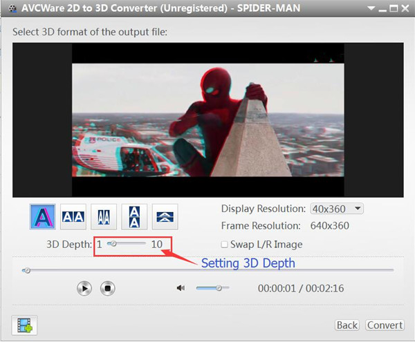 convert 2d video to 3d video for android